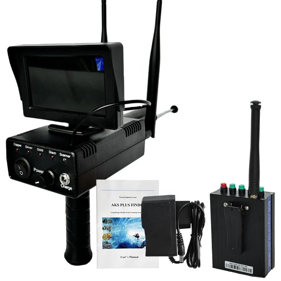 AKS Plus 3D Metal Detector High Deep Machine Gold Search With Screen Long Range Treasure Silver Copper Handheld Metal Detector