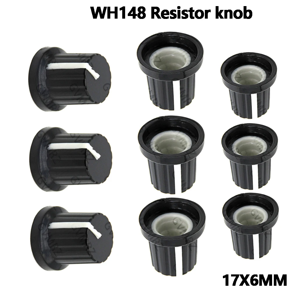 WH148 Resistor knob Yellow Orange Red Blue  White cap 17X6MM AD2 knob 17X6