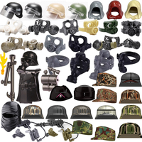MOC Building Blocks Characters Soldier Accessories Military Camouflage Helmets Gas Masks Flamethrowers Brick Toy Gifts R067 DIY