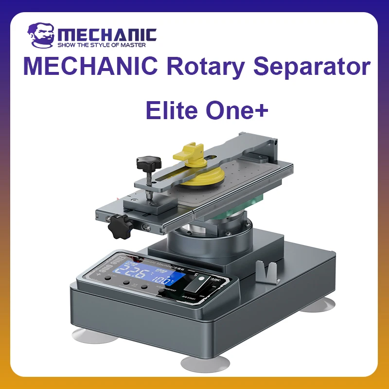 MECHANIC OFFICIAL Rotary Separator Elite One+ Rotating Separator With Builtin Suction Pump Screen Repair Heated Smart Workstatio