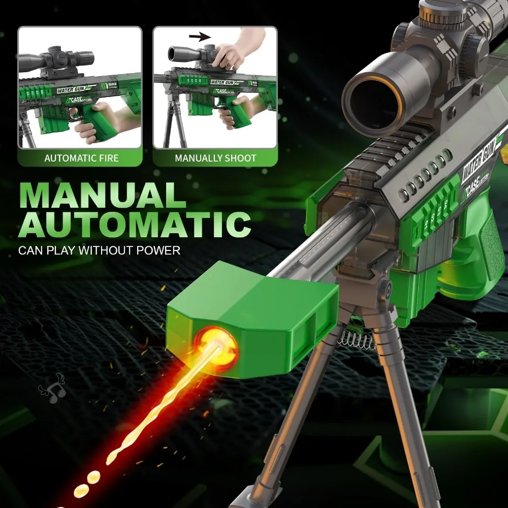 Electric Automatic Sniper Water Gun Toy Summer Outdoor Beach Firing Shooting Game Water Fight Games Toy for Children Gifts view 5