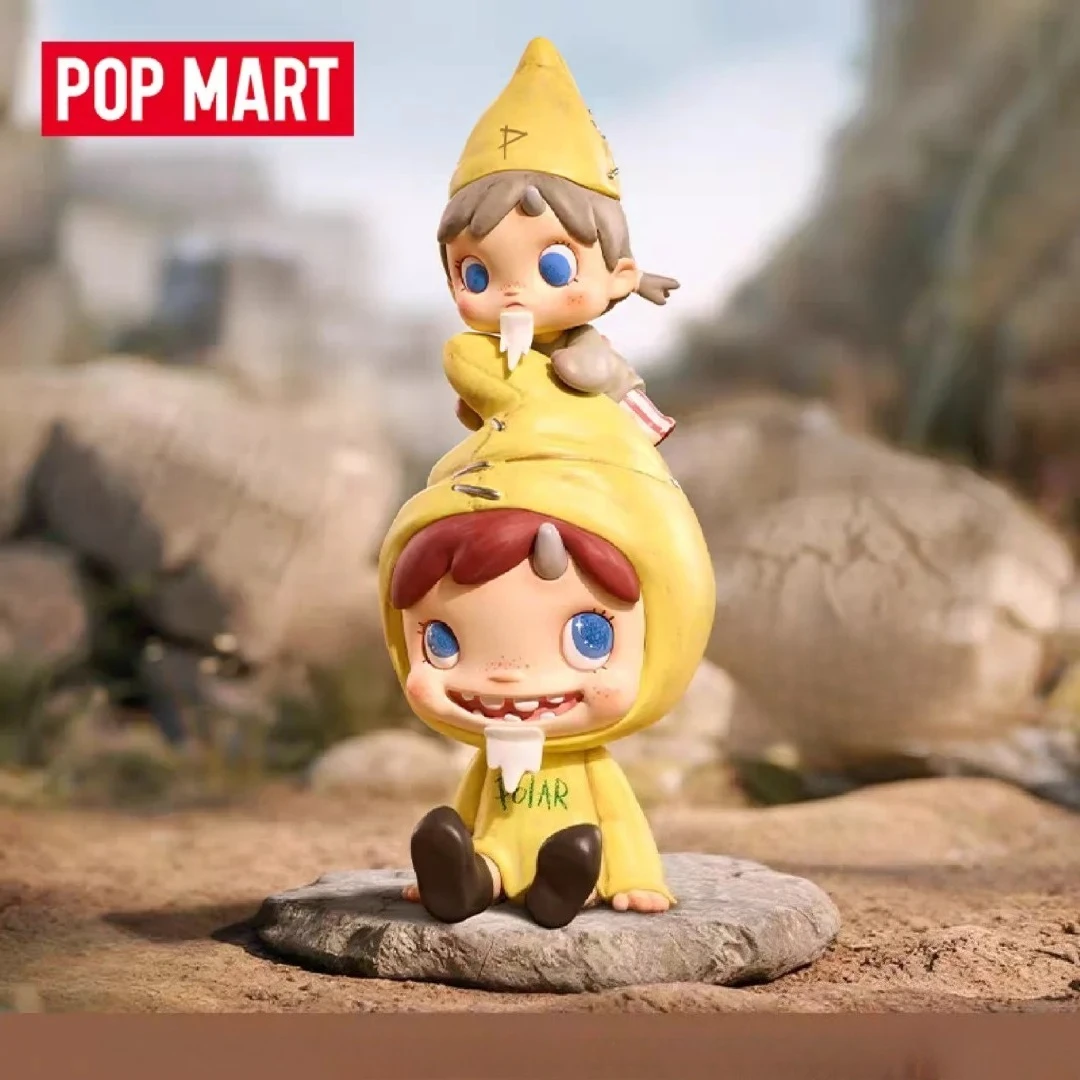 

POPMART Polar A Pair of Curious Gnome Series Figurines Cute Hanging Cards Surprise Trendy Decorative Gifts