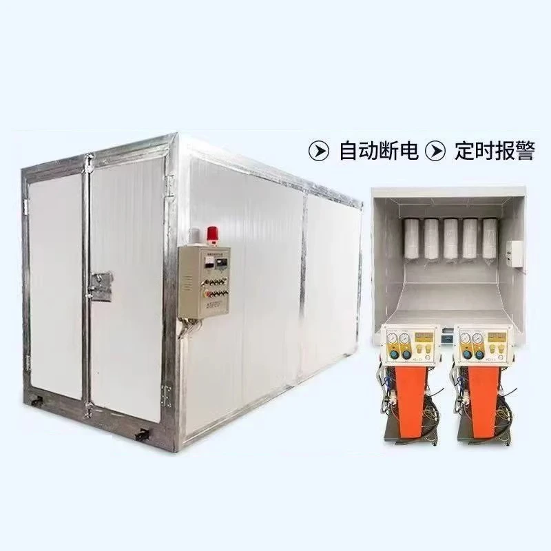 FOB High Temperature Paint Booth Powder Coating Equipment Complete Set of Electrostatic Spraying Powder Curing Oven Drying - Image 4