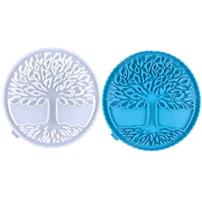 Life Tree DIY Craft Resin Silicone Mold Shaper Moulds Decor Template Easy Demold Dropship