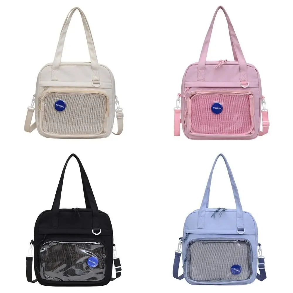 

Прозрачная японская сумка через плечо JK, большая вместительная милая сумка-кроссбоди, сумка для хранения, простая сумка-итабаг для девочек/мальчиков