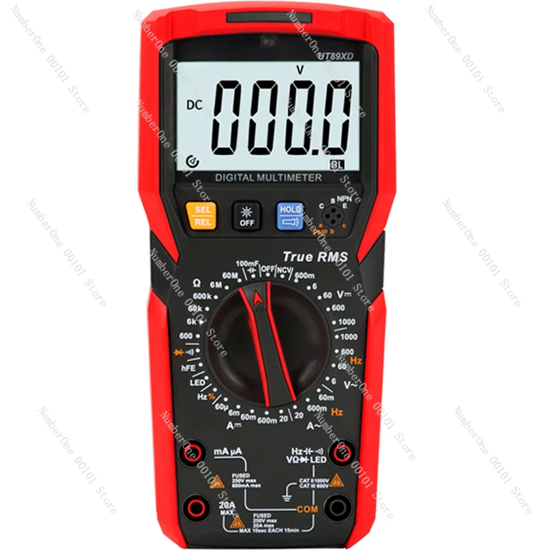 

UT890D + digital multimeter high-precision automatic intelligent anti-burn electrician digital display multimeter