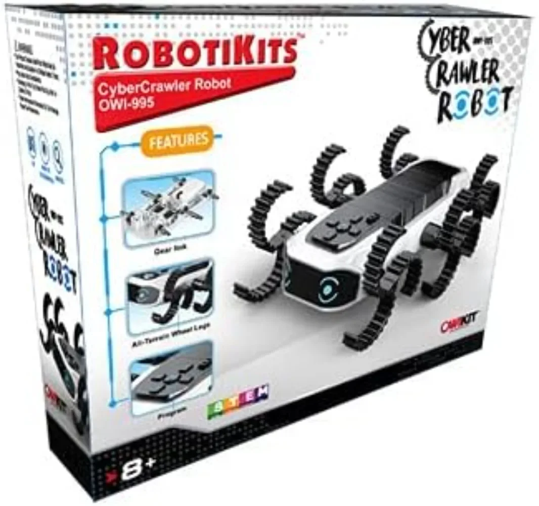CyberCrawler-Roboter, DIY STEAM STEM Infrarot-Sensor-Set, Geburtstagsgeschenk für Kinder ab 8 Jahren