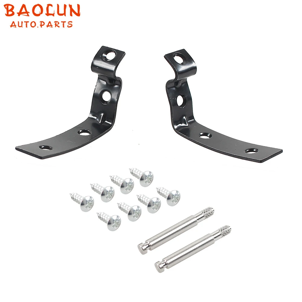 

BAOLUN Glove Box Lid Hinge Snapped Repair Fix Kit Brackets With Screws For Audi A4 S4 RS4 B6 B7 8E