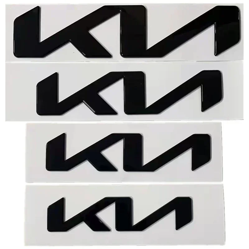 New KIA Letter Emblem Car Front Hood Rear Trunk Badge Sticker for SPORTAGE KX3 KX5 K3 K5 K7 Sorento Ceed Rio Soul Forte Optima