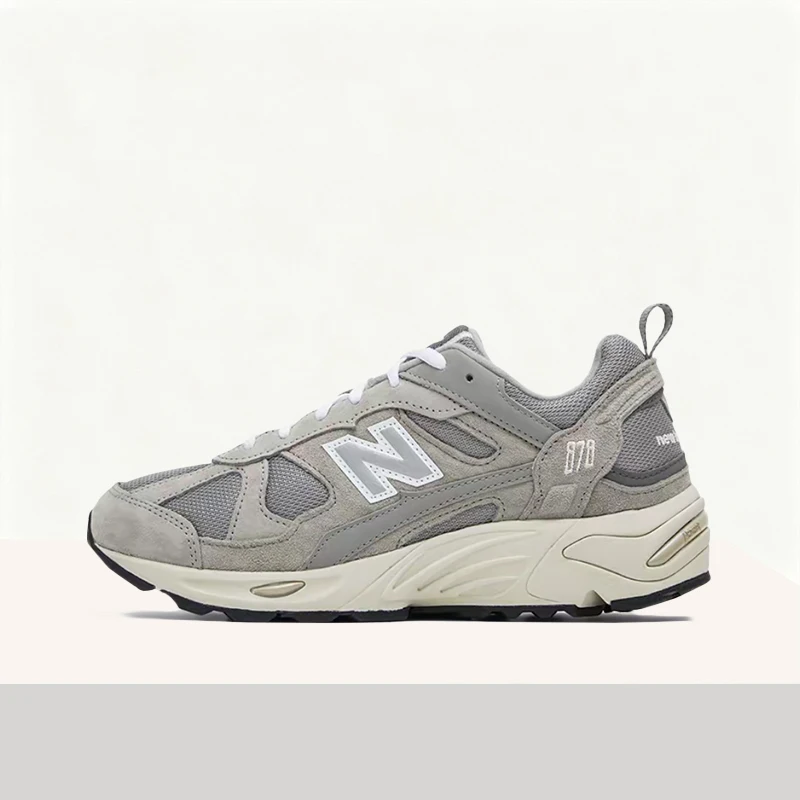 New Balance NB878 Unisex Gray Mid-Top Casual Runners – Retro Style, Non-Slip Durable Sole & Comfortable Everyday Fit CM878MC1