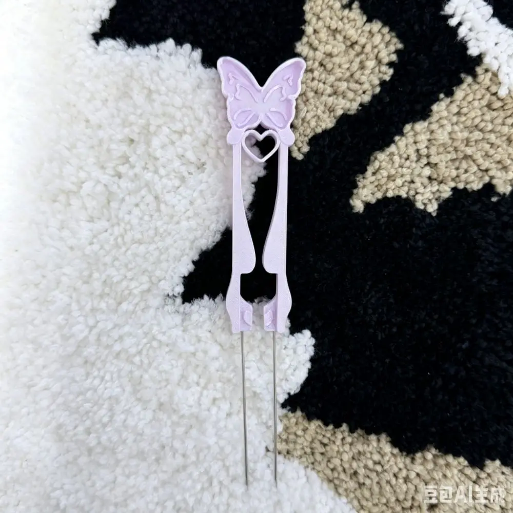 Single/Double Needle Fuse Bead Pen Butterfly Long Smooth-Tip Perler Bead Tweezer Point Grip Handheld Collage Fuse Needle