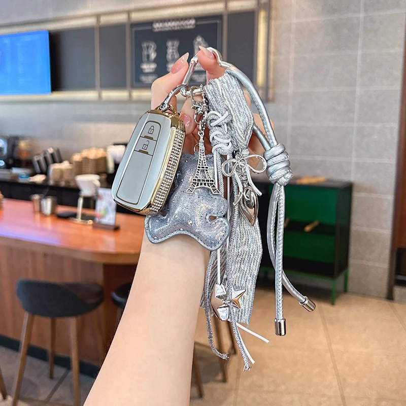 

Suitable for Toyota Keycase Corolla Camry Levin Avalon RAV4 Wildlander CHR Izoa Keycover Key shell Keychain Keycase