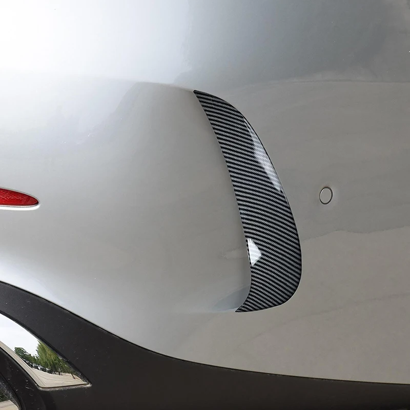 

Для Mercedes Benz C Class W206 2022-23 автомобильные задние наклейки на воздушный нож, декоративная крышка, отделка, внешние аксессуары, цвет углеродного волокна