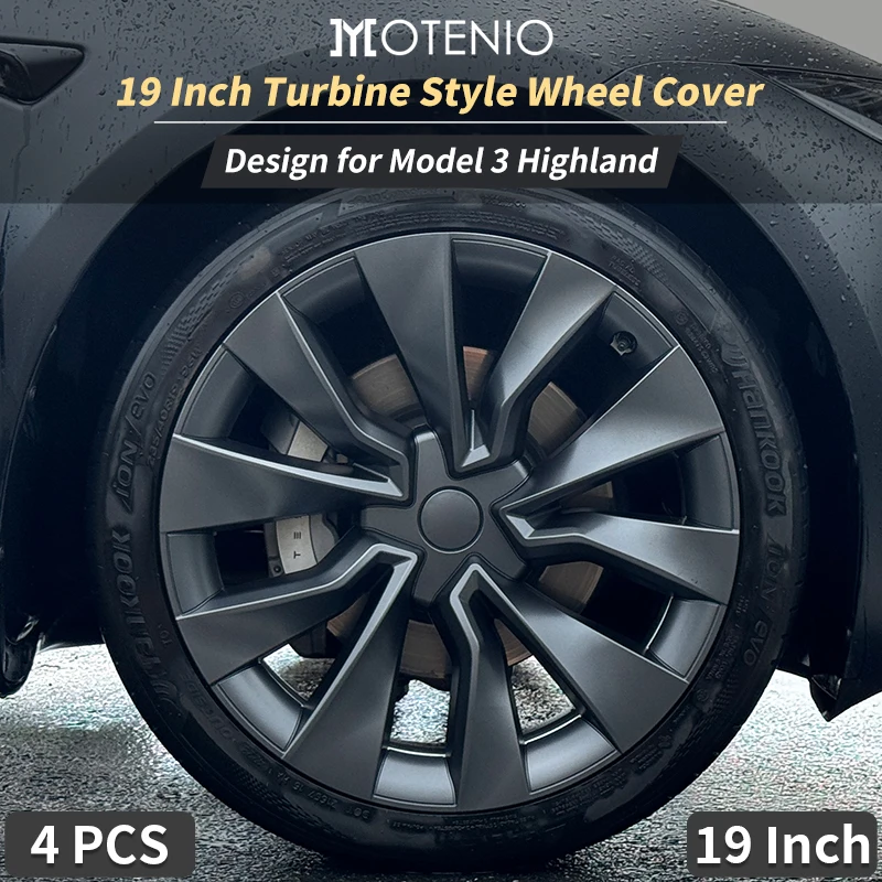 

4PCS for Model 3 2023-present 19 Inch Knife Style Wheel Cover Performance Replacement Wheel Hub Cap Full Rim Cover Accessories