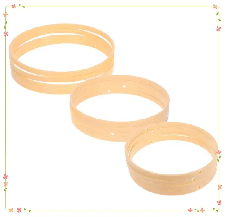 

12pcs Ring Wind Chime Dream Catcher Frame Craft Hoop Making Circle Rings Floral Flower Hanging Wreath Supplies
