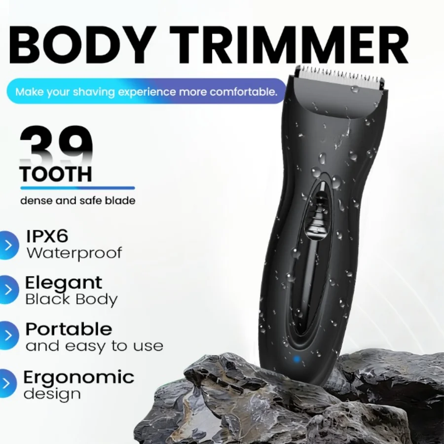 Manscape Body & Pubic Hair Trimmer for Men, Electric Groin Hair Trimmer