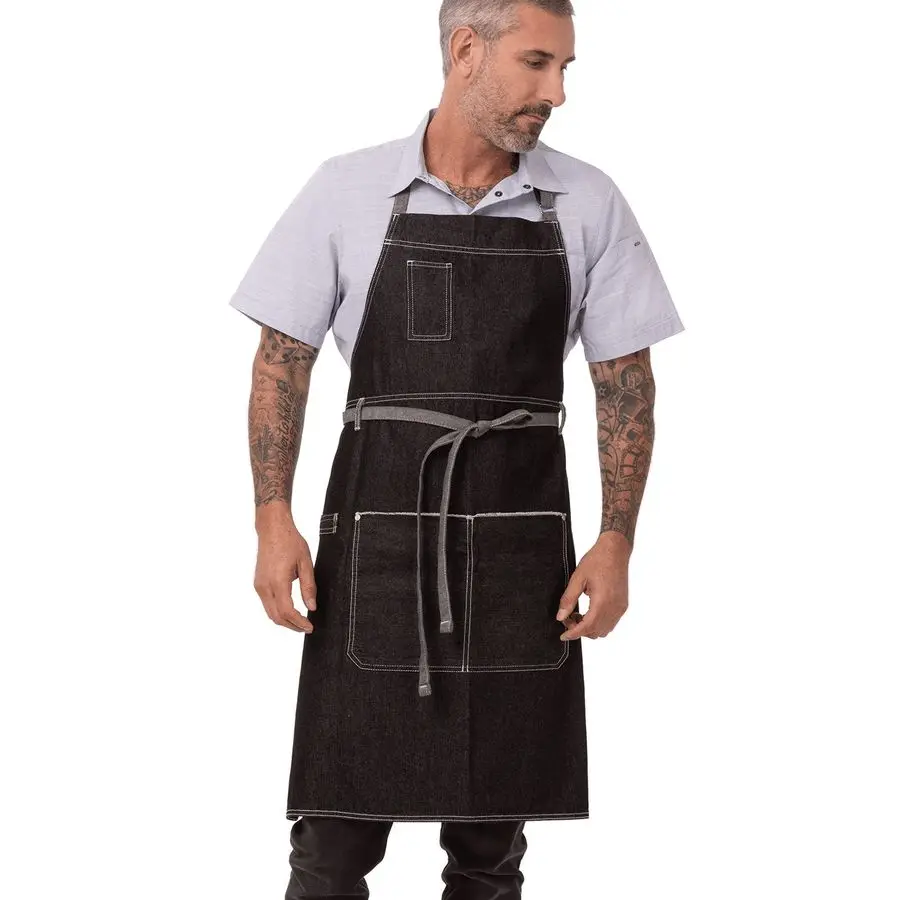 

Works Bronx Bib Apron with Scoop Neck