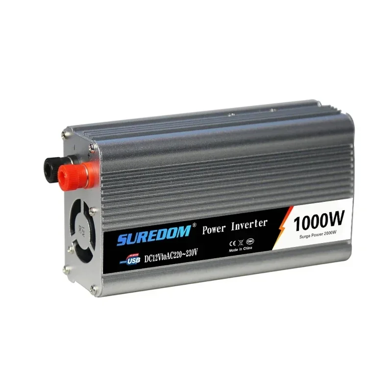 Modified Sine Wave Power Inverter Dual USB  800/1000/1500W 12V to 220V 110V Car Converter Solar Outdoor Emergency Power Inverter