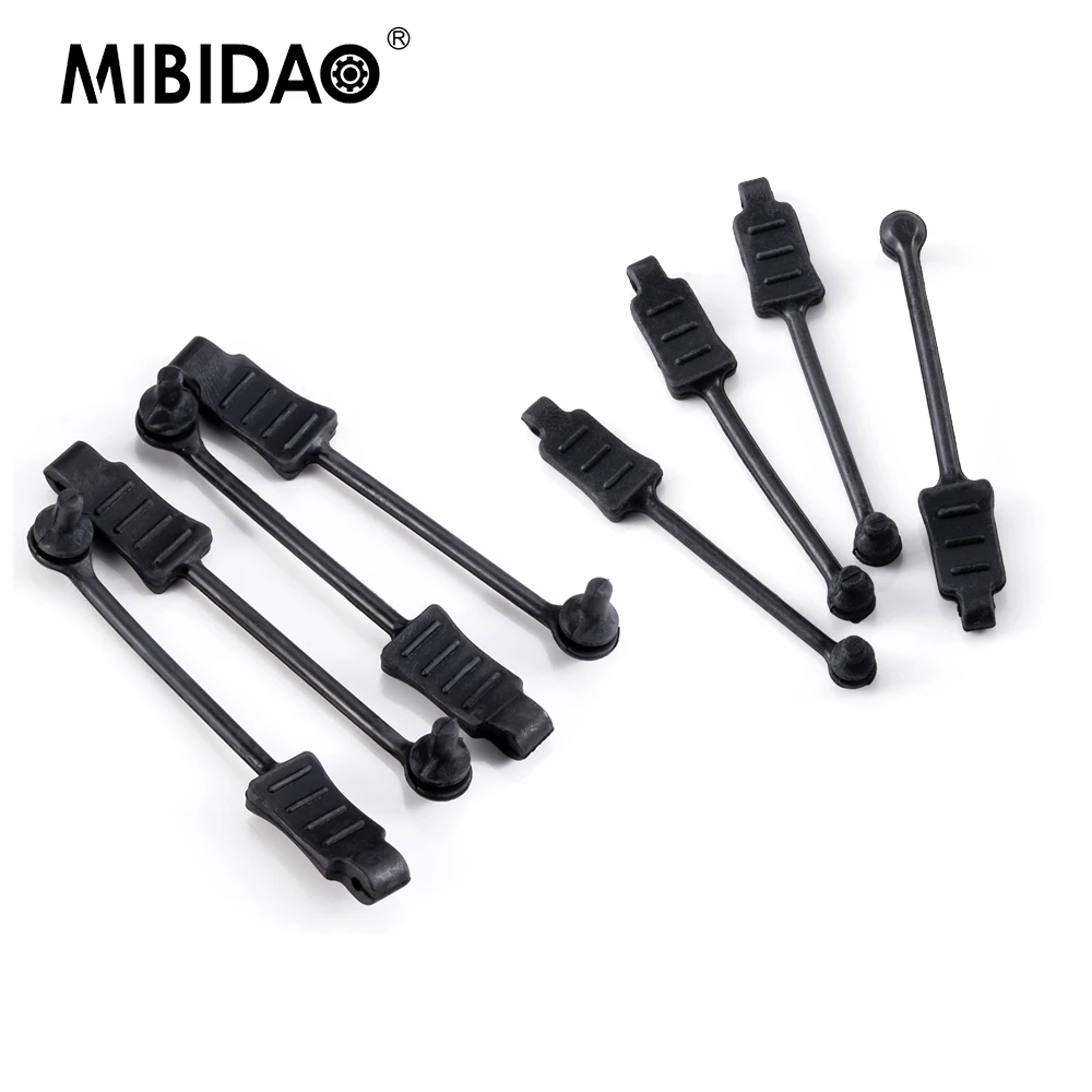 MIBIDAO 4PCS RC Car Body Clips W/Pull Tabs Universal R Pins Body Clips Retainer for 1/8 1/10 1/14 1/16 RC Car Model Accessories