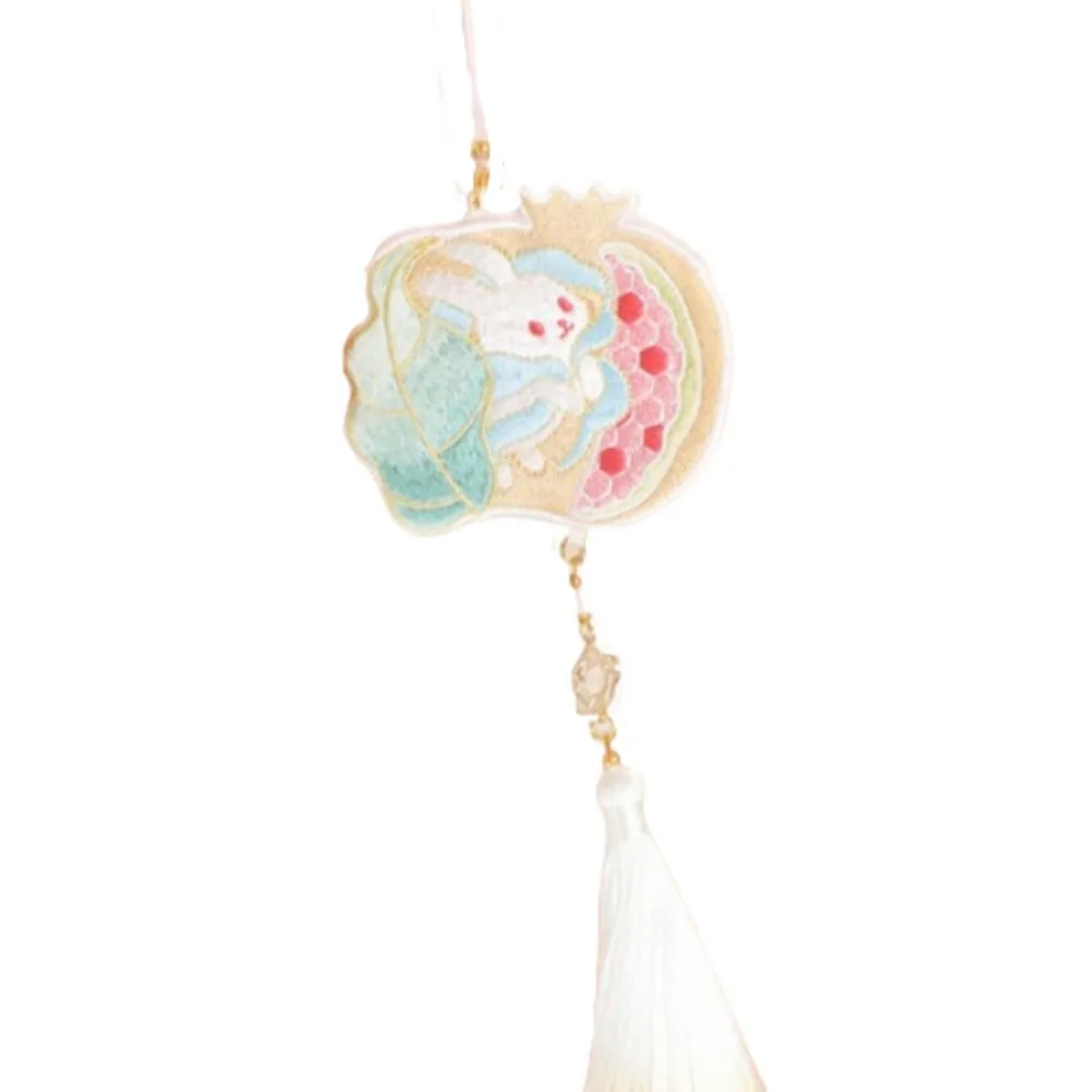 

Cartoon Mid-Autumn Festival Sachet Bag Embroidered Chinese Style Blessing Pouch Handmade Crafts Hanging Sachet Pendant