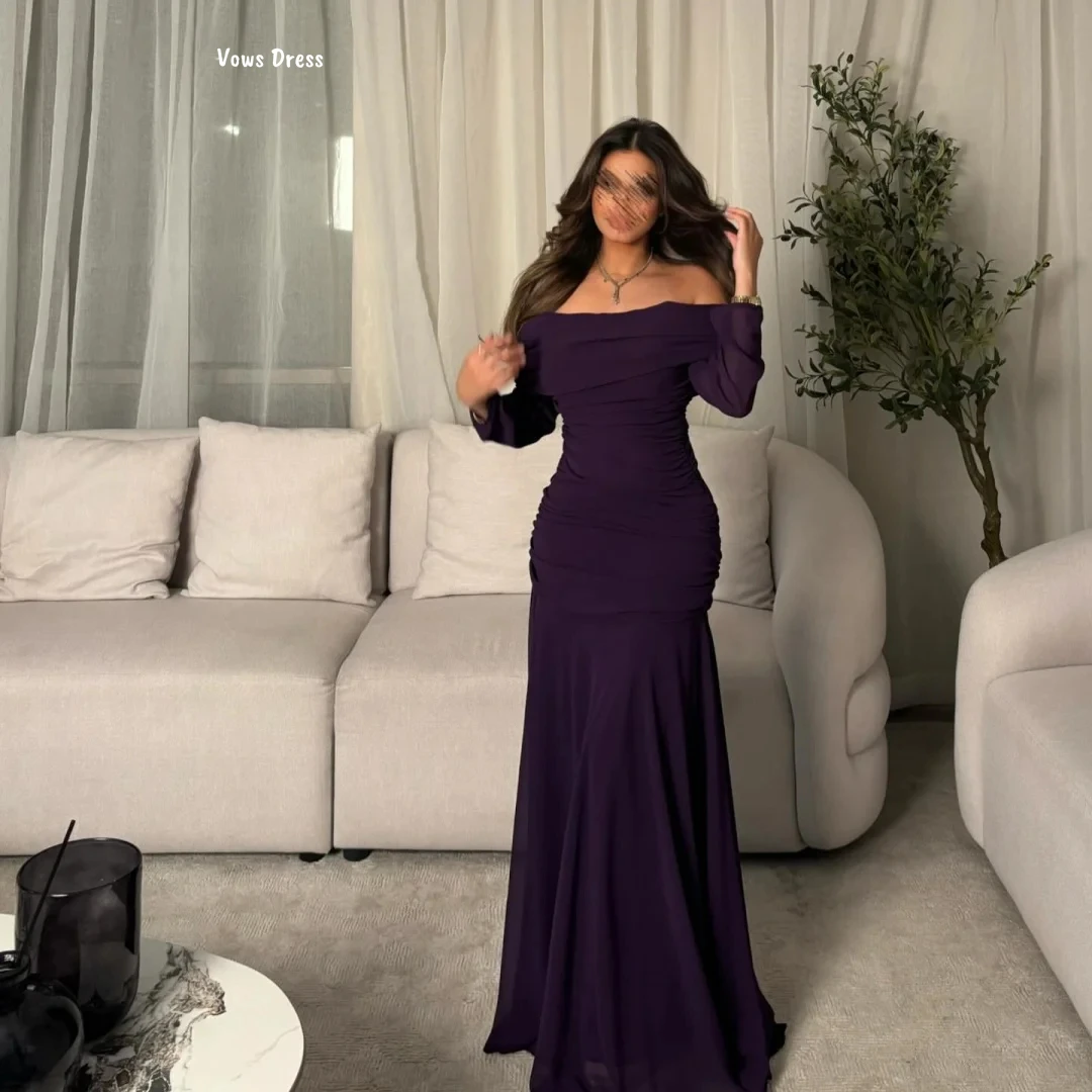 Vows-vestidos de noche hechos a medida para mujer, vestidos elegantes de lujo para graduación, línea A, vela, vestido de graduación para mujer, vestido de baile de gasa