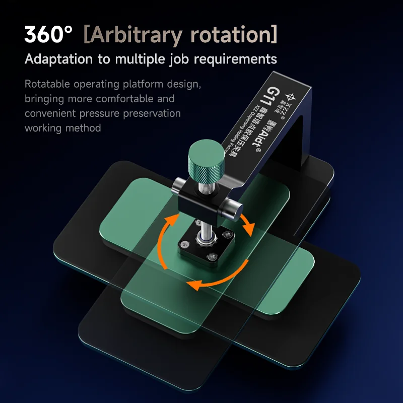 XZZ G11 Universal 360 ° Rotating Glue Filling Pressure Retaining Platform Fixture Mobile Phone Screen, LCD Clamp, Fixing Repair