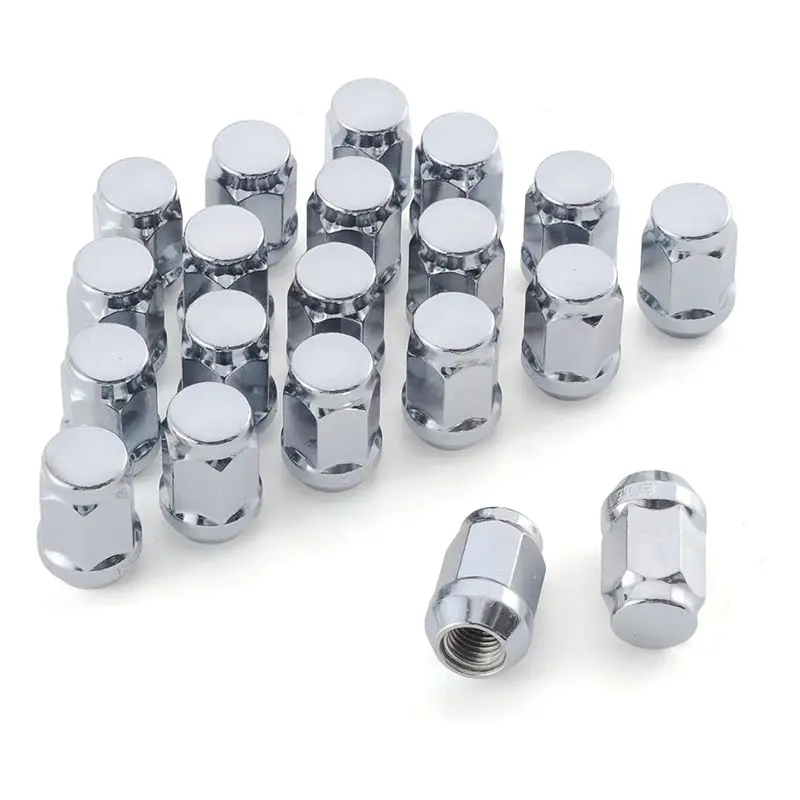 AEA7-Wheel Lug Nuts, One-Piece Design Bulge Acornchrome Lug Nuts