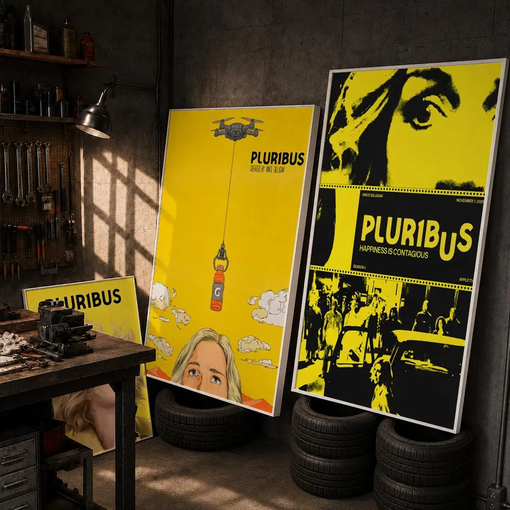 Hot broadcast Pluribus Poster HD Wall Art Home Decor Waterproof Print Bedroom Garage Party Gift