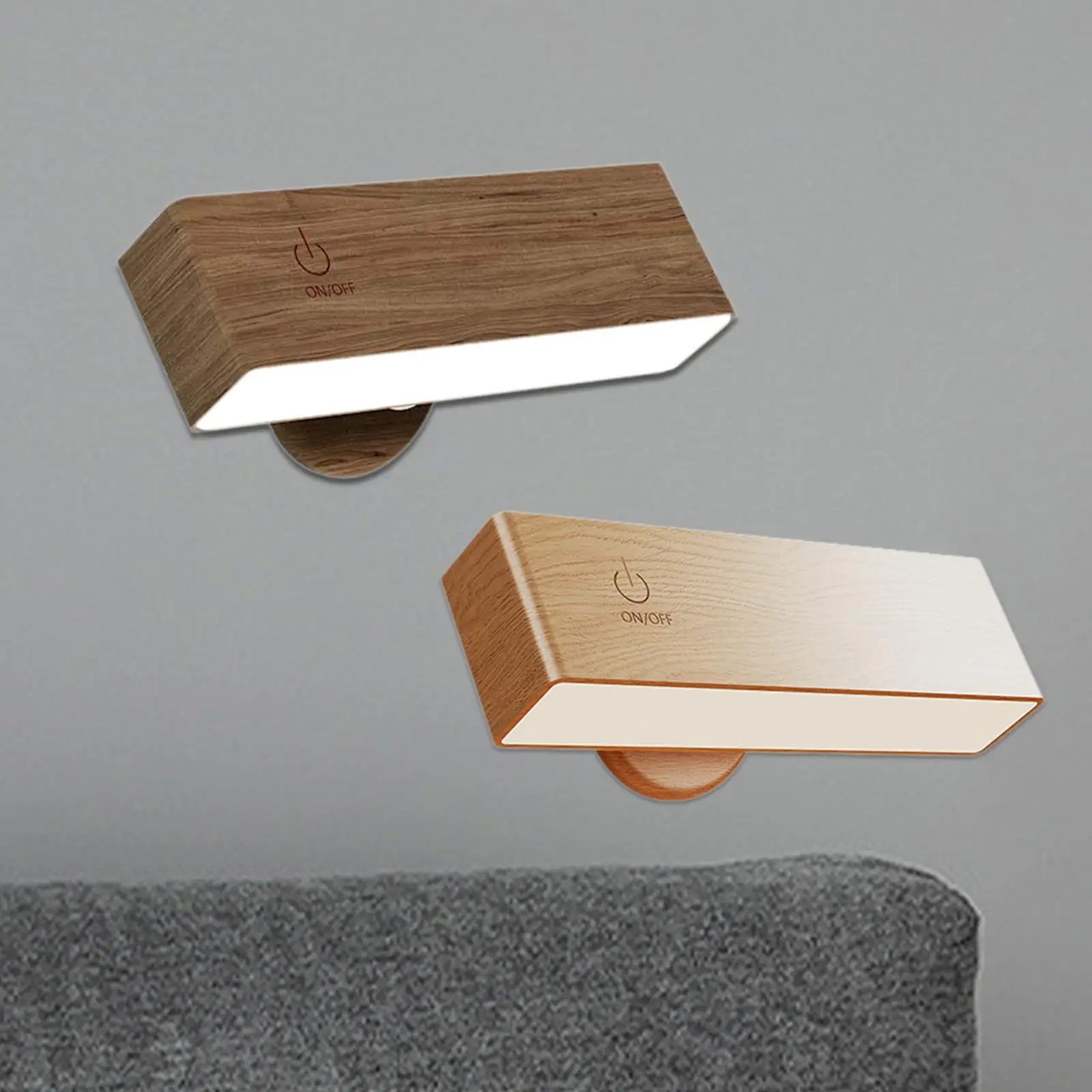 

Деревянный светильник вверх и вниз, современное настенное освещение для гостиной, прихожей, крыльца