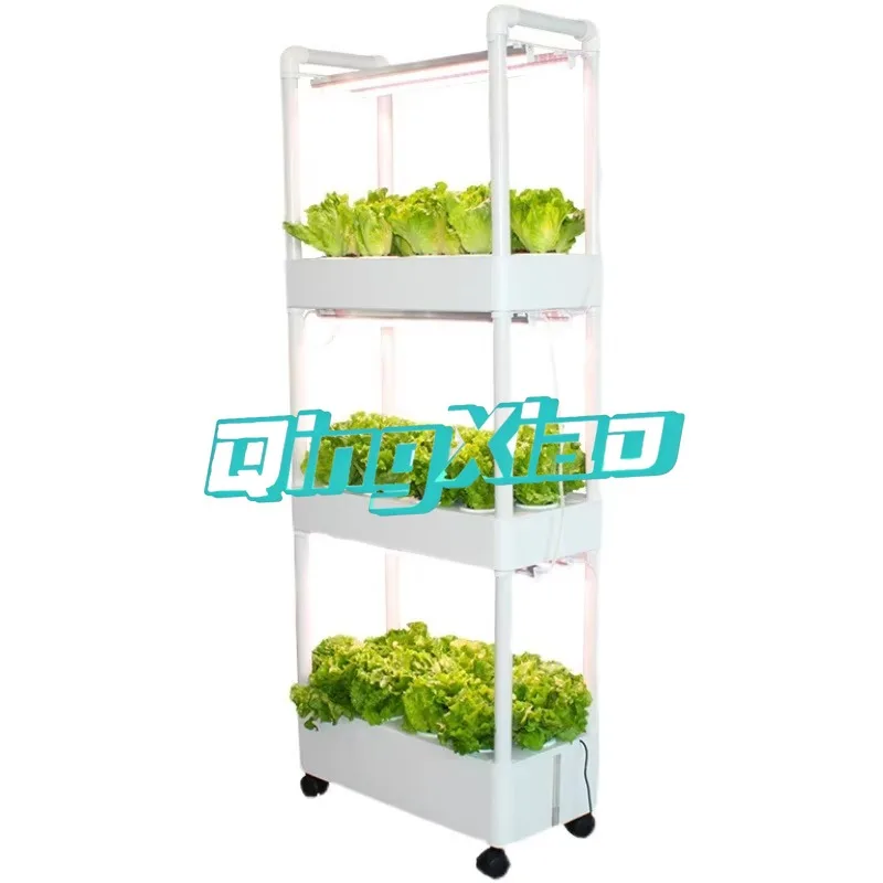 Vertical Multi-Layer Balcony Soilless Cultivation Equipment Universal Wheel Movable Hydroponic Vegetable Planter Indoor Outdoor