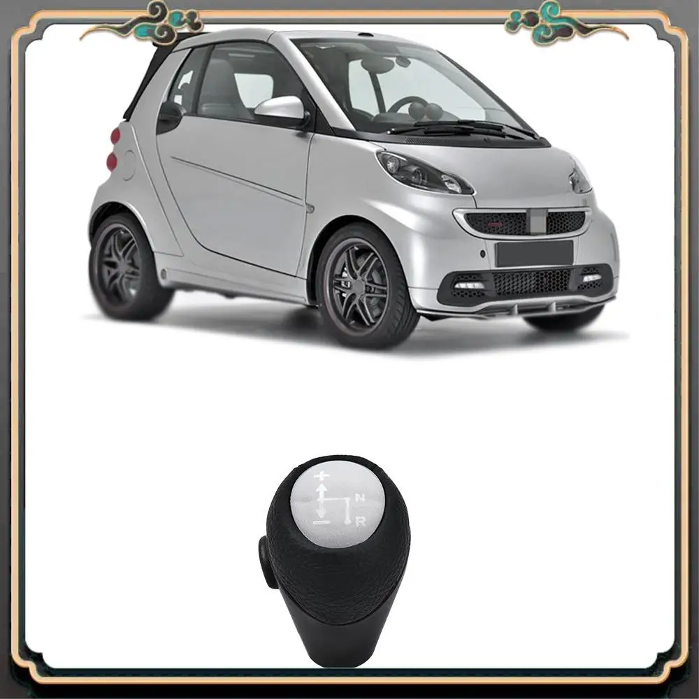

M45K-Gear Knob Automatic Knob Silver For Smart Fortwo 450 451 1998-2014 Smart Roadster 452 2003-2006 Gear Head Case Sleeve