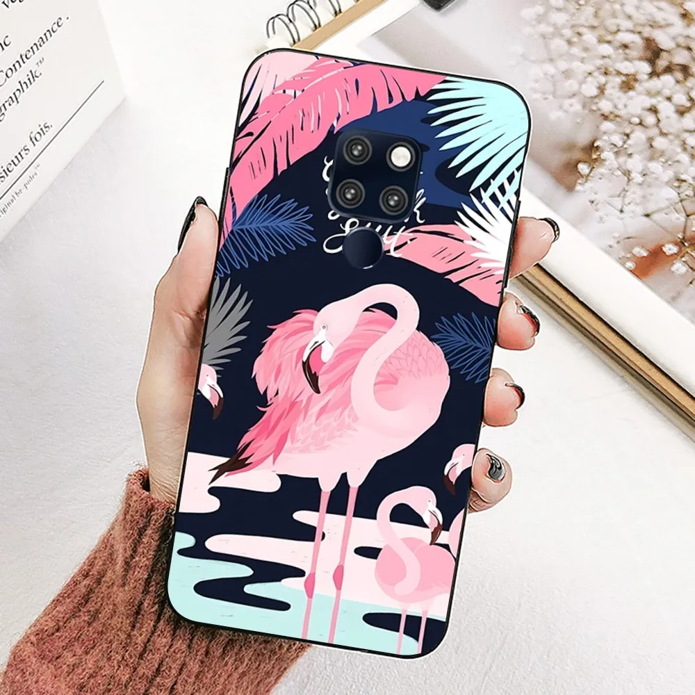 Fashion Flamingo Phone Case For Huawei Mate 10 20 30 40 50 Lite Pro Nova 3 3i 5 6 SE 7 Pro 7SE