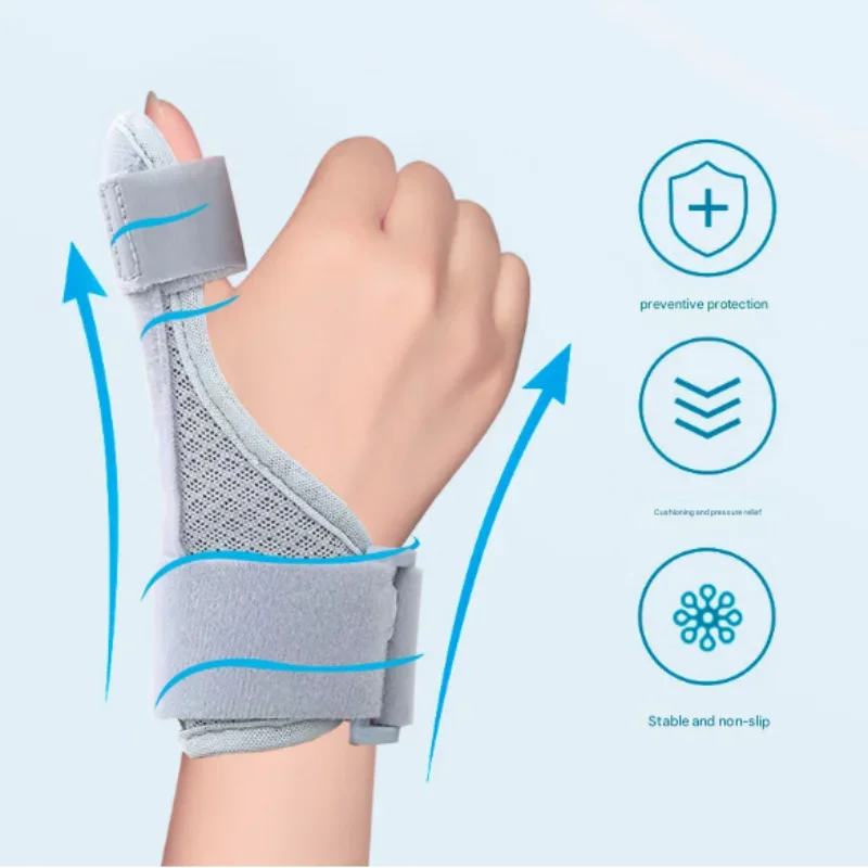 

Регулируемая шина для большого пальца, поддерживающая скоба, шина для стабилизатора запястья большого пальца для растяжения, разтяжений, артрита, тендинита, левой или правой руки