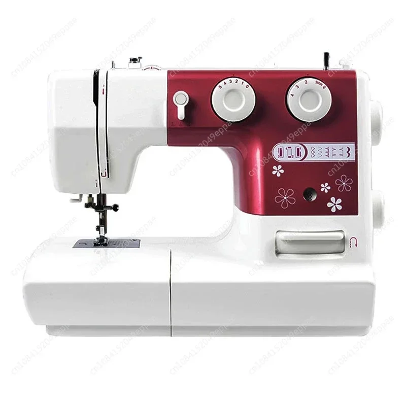 220V 60W Heavy Duty Sewing Machine 8 Built-in Stitches Metal Frame Twin Needle Multifunctional Electric Sewing Tools