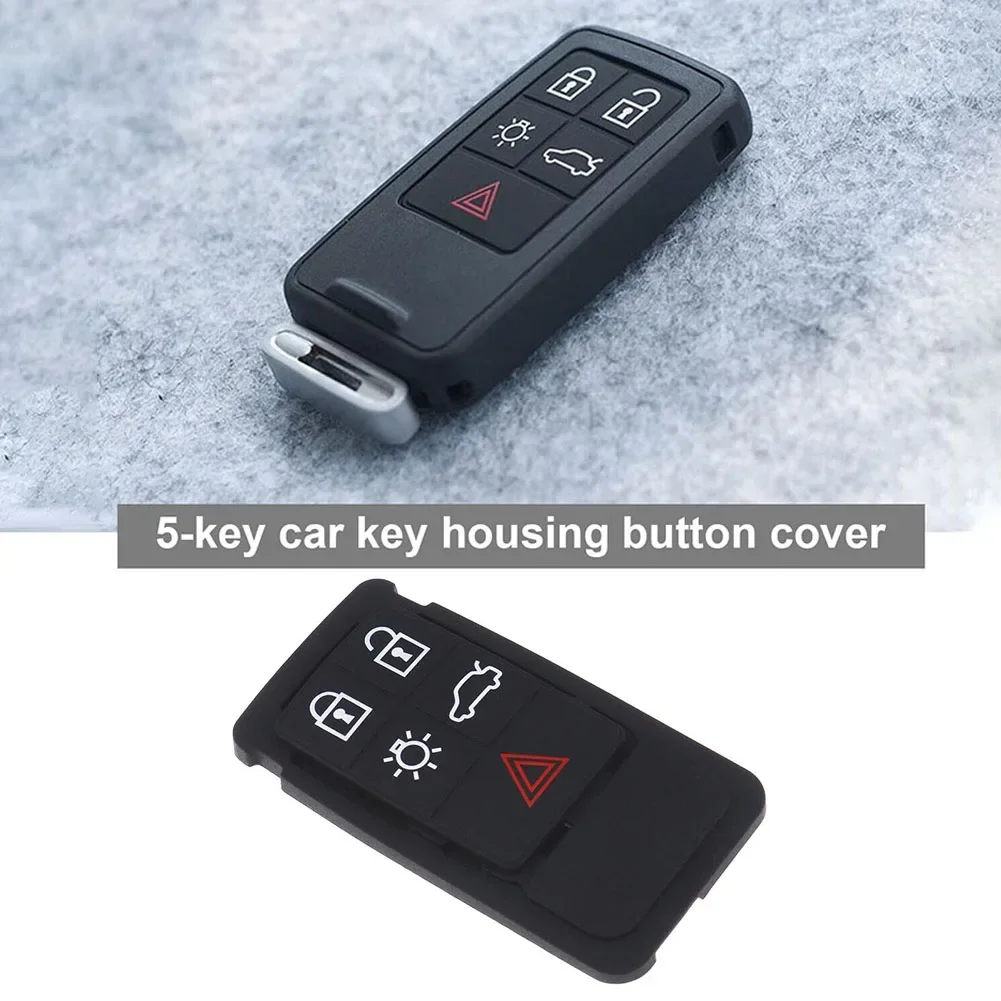 5/6 Button Rubber Remote Car Key Pad Fob Case Mat For Volvo XC60 XC70 V70 S60 S80 Repair Rubber Pads Mat