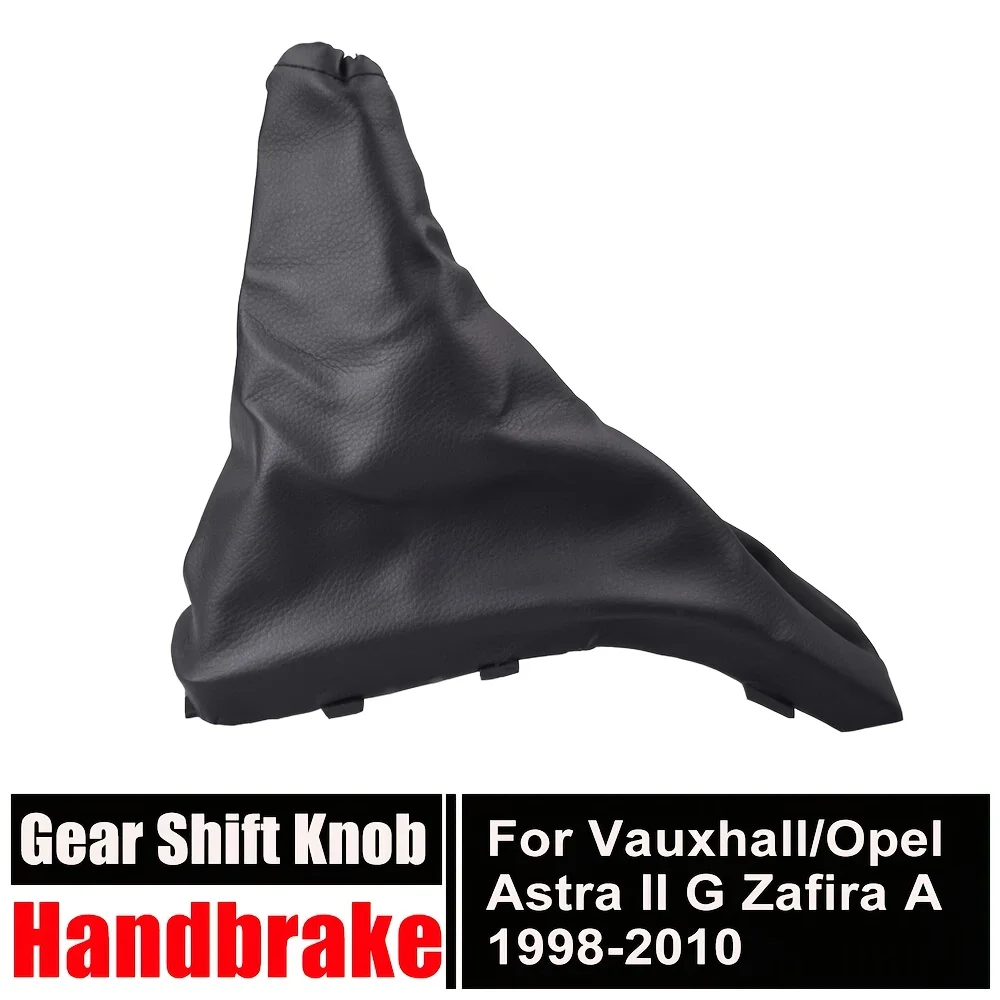 1pc Car Gear Lever Shift Knob Dust Cover PU Leather Handbrake Gaiter Boot Case For Vauxhall/Opel Astra II G Zafira A 1998-2010