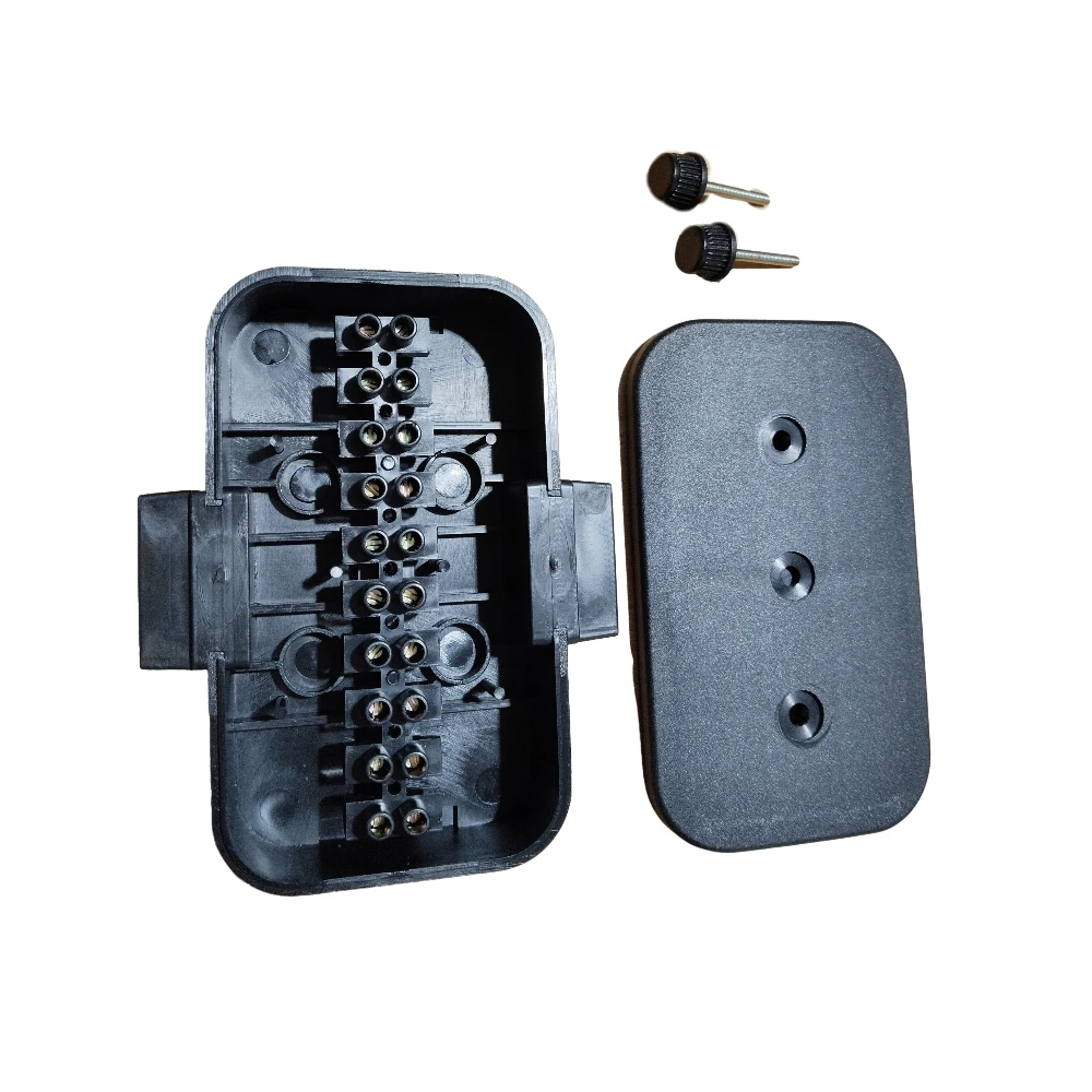 Trailer Cable Junction Box 10-Terminal with Two Screw Nuts Heavy Duty
