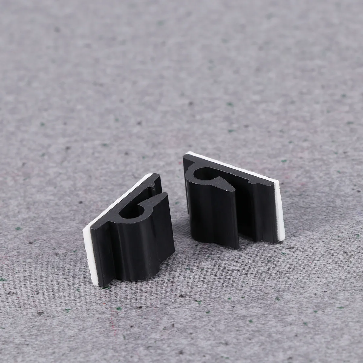 50Pcs Wire Clips Double-Sided Tape Adhesive Plastic Cable Clips Cable Fixer Home Office Wire Management Cord Organizer Clamp