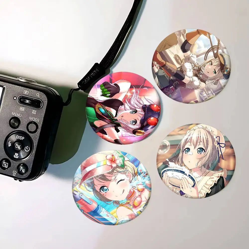 أنيمي M-Moca Aoba شارات الإبداعية صفيح لينة زر دبابيس الحيوان أيقونة بروش التلبيب على ظهره شارة S