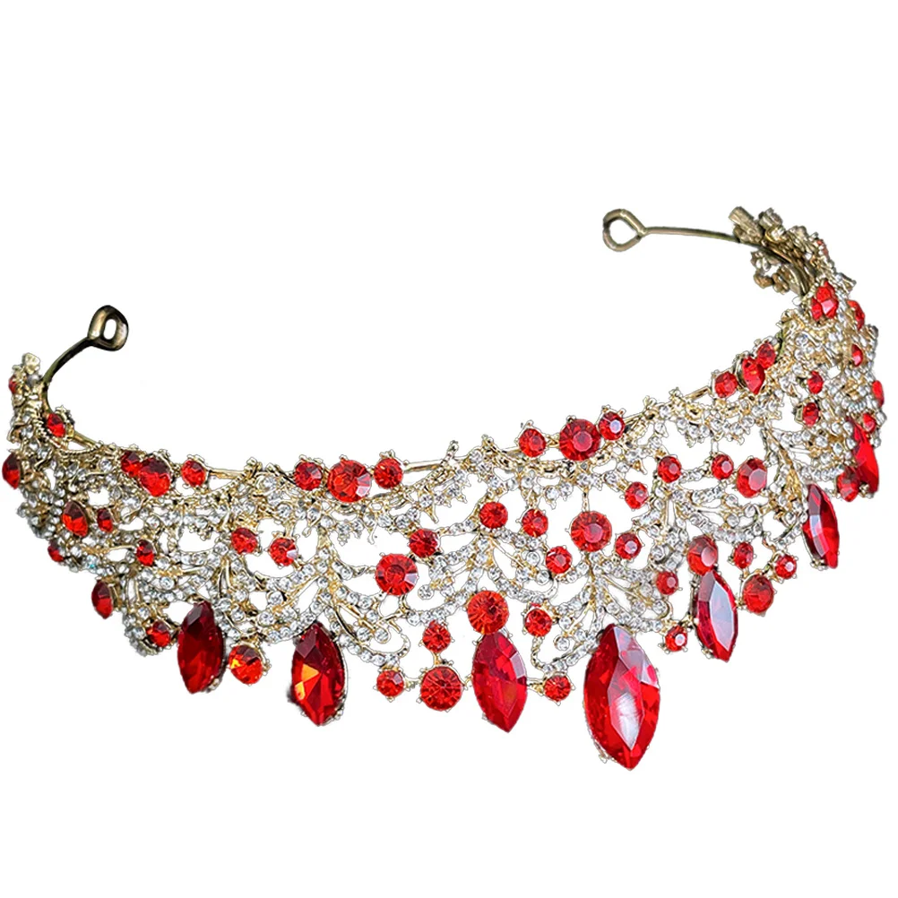 

Bridal Rhinestone Crown Tiara Wedding Headpiece Stunning Party Headdress Wedding Hair Accessories for Bride Tiaras for Women