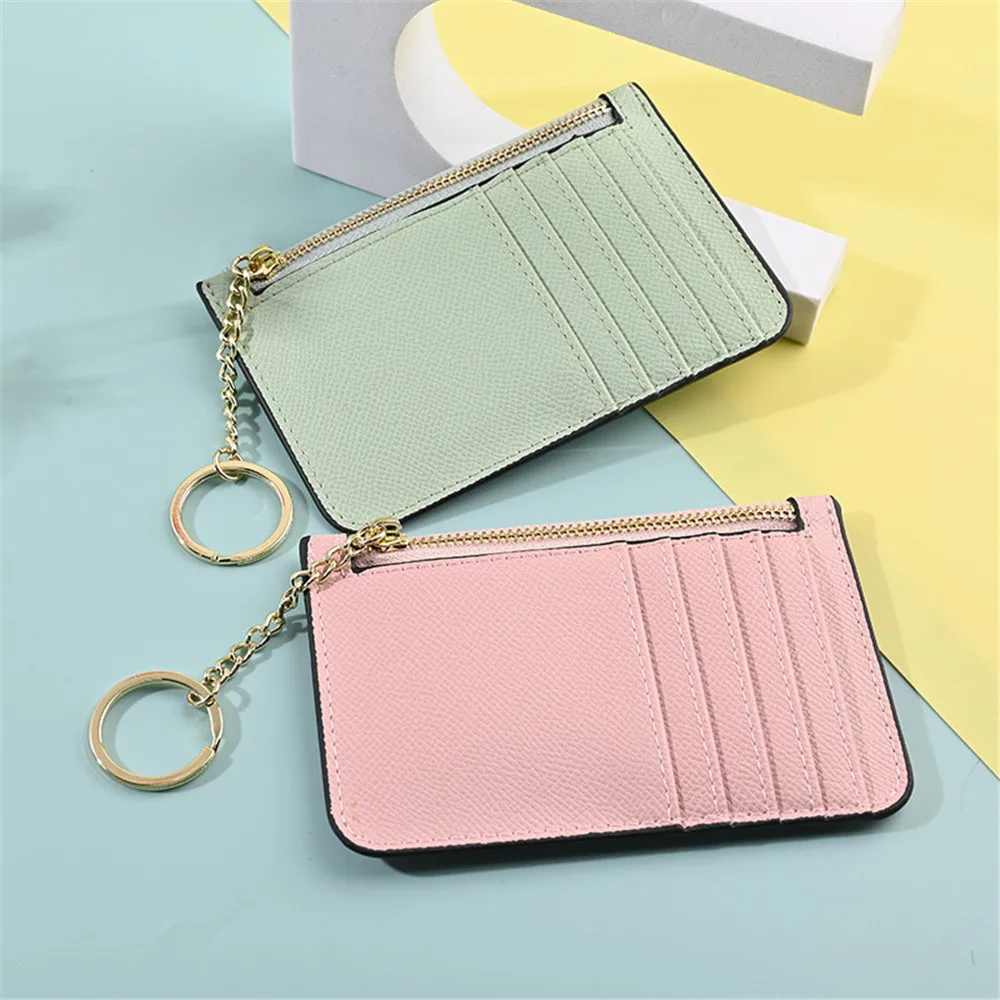 

1PC Pu Leather ID Card Holder Candy Color Bank Credit Card Box Multi Slot Slim Card Case Wallet Women Men Business Card Cover