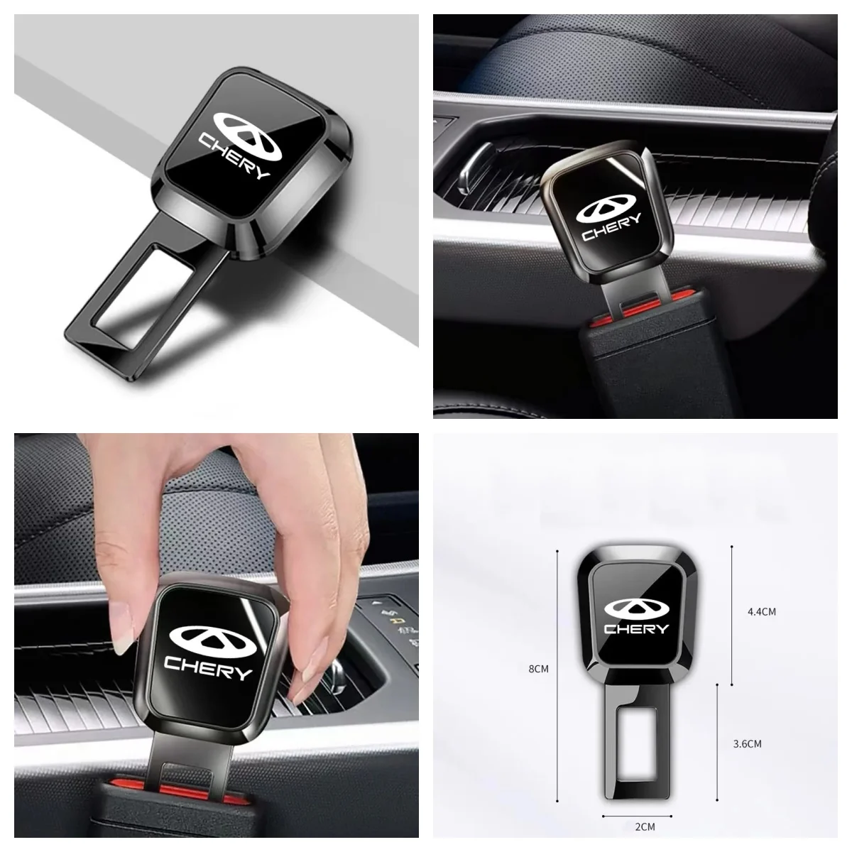Automobile Safety Belt Latch Extension Lock Plug Fit Chery Tiggo7 Tiggo8 Pro Omoda5 Jaecoo J7 J8 Jetour X70 X90 Interior Replace