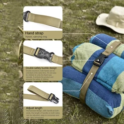 Durable Portable Adjustable Outdoor Camping Cargo Storage Fixing Belt Convenient Practical Tour Baggage Tied Strap