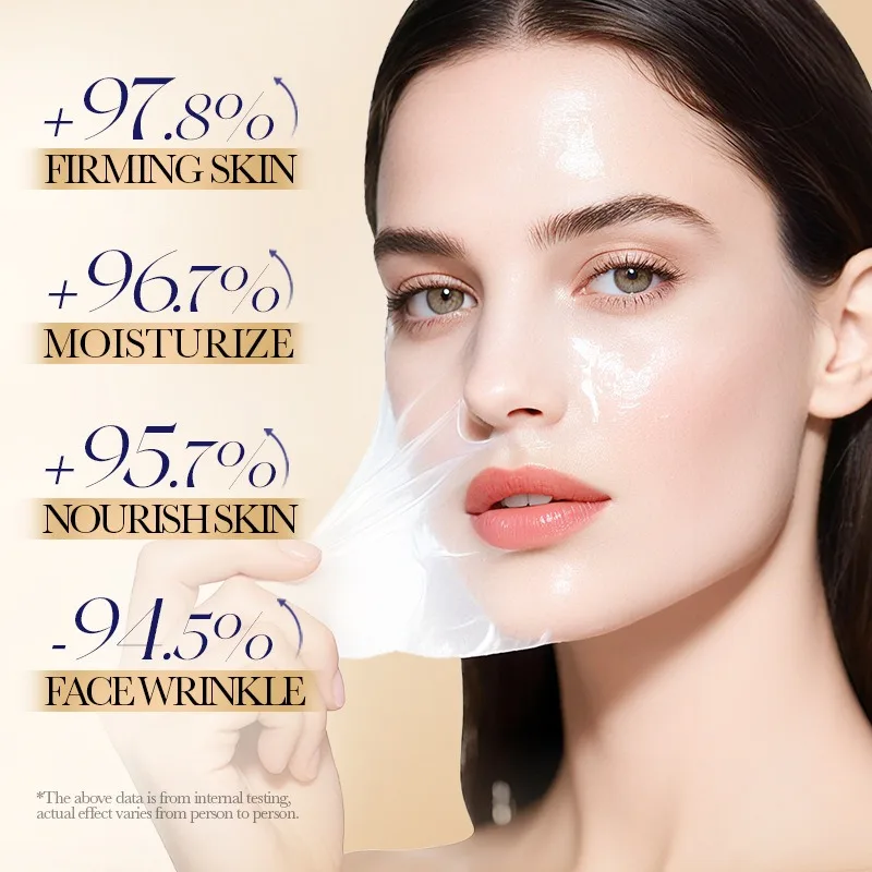 SADOER Collagen Tear Mask Anti-Wrinkle Firming Softening Pampering Facial Masks Moisturizing Hydrating Face Care Wrapped Masks