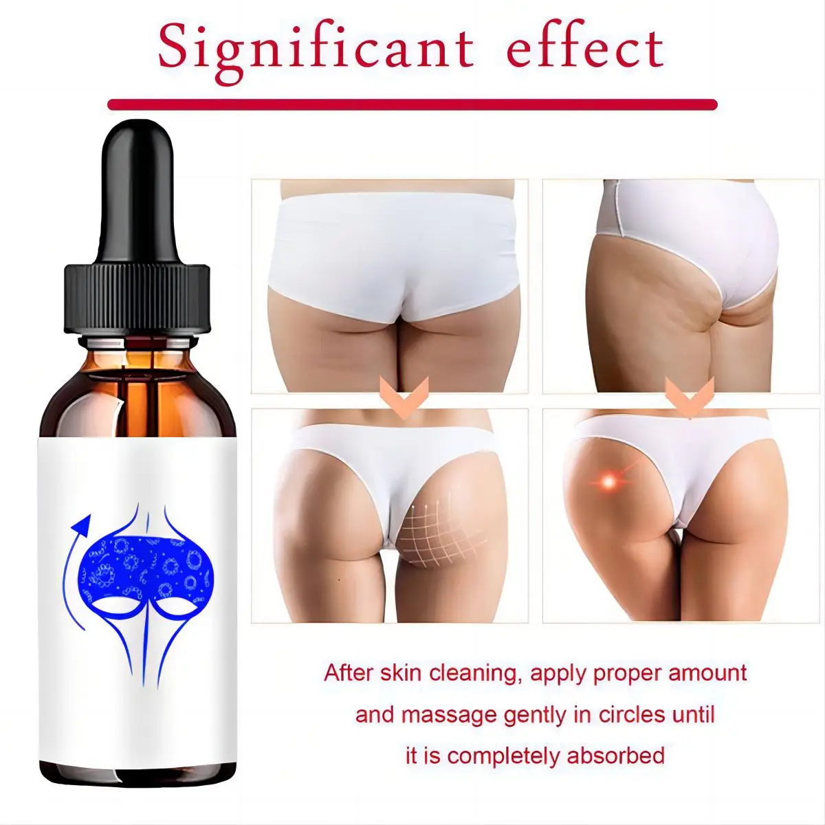 Hip essential oil effectively lifts the buttocks and increases muscle, while body care oil tightens the skin