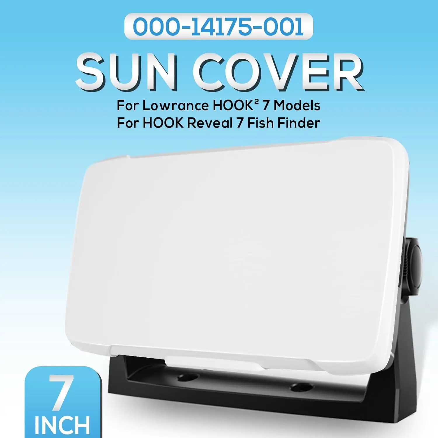 MX 7-inch Fish Finder Sun Cover Fits for Lowrance HOOK2 7 Fish Finder & for Hook Reveal 7 Models, Replaces for 000-14175-001