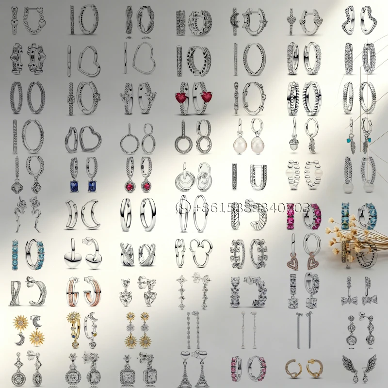 

925 Silver Plated Woman Earring Zircon Star Drop Earring Pendientes Fashion Original Jewelry
