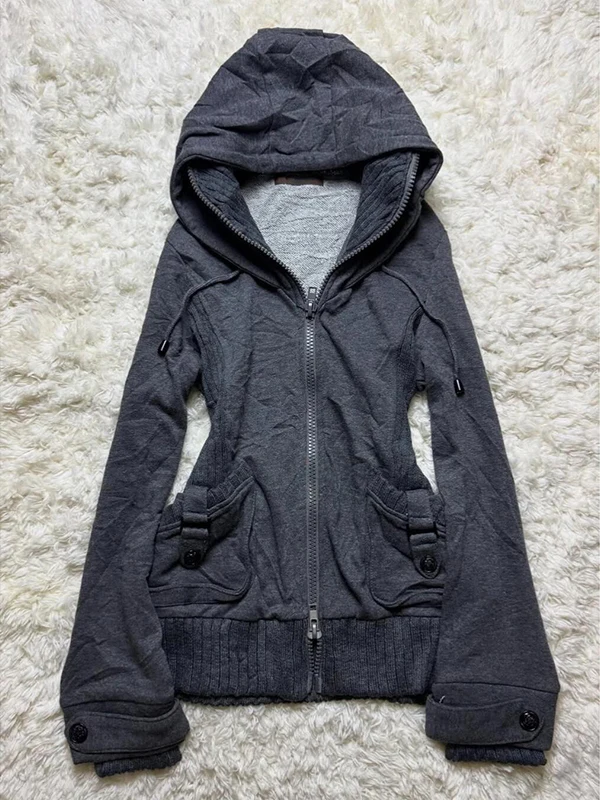 

Оригинальная женская толстовка с капюшоном, верхняя одежда, осенне-зимняя новинка, винтажный американский ретро-стиль, тренд BaoYao Girl