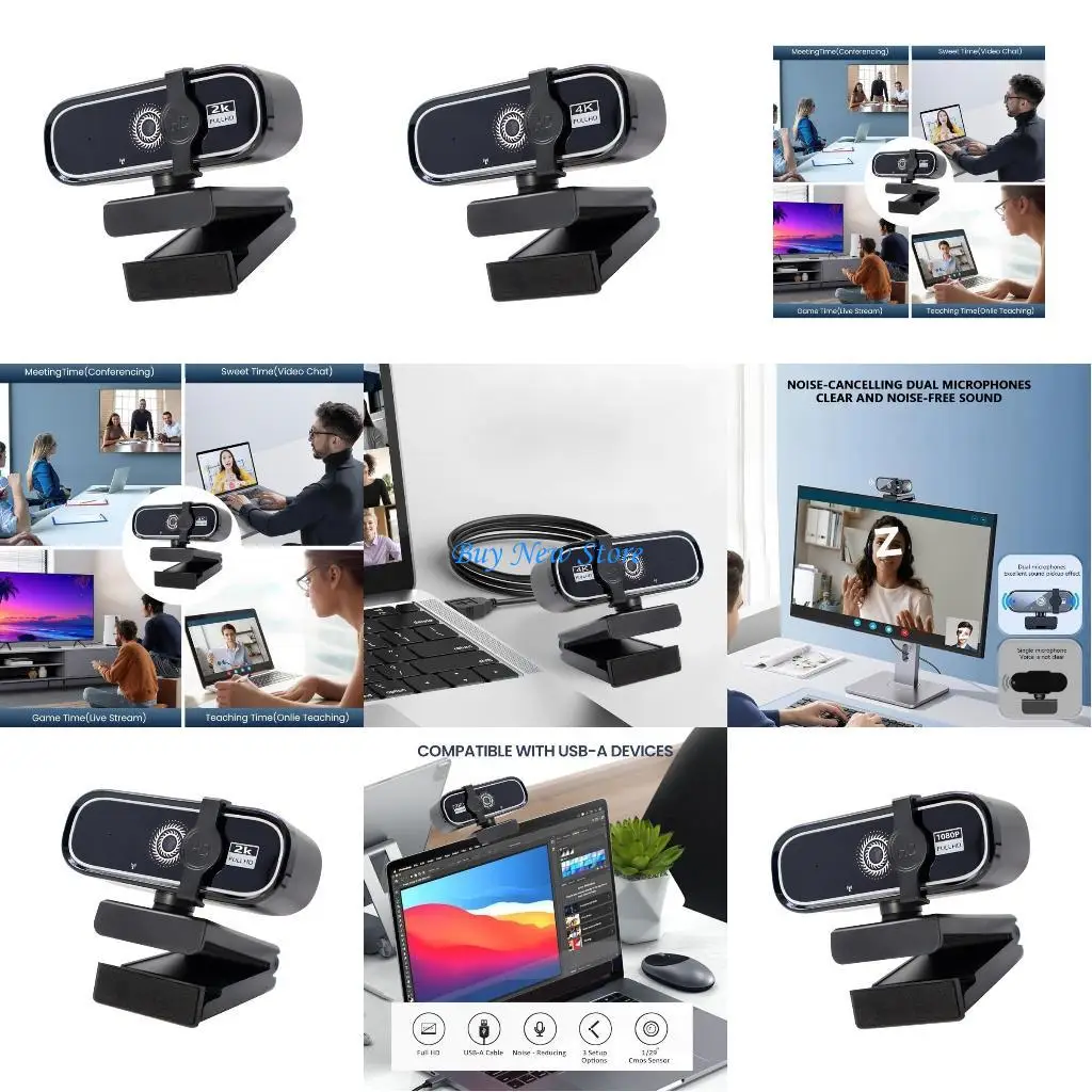 

20CE Automatic Light Amendment 200MP Streaming Camera Transportable Stand Mount Combined Privacy Protect USB Outlet Play