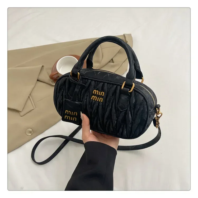  حقيبة بولينج كلاسيكية قابلة للتحويل لعام 2025، حقيبة كتف نسائية، محفظة جلدية فاخرة منقوشة بالحجر مع جمالية لليلة/ليلا عتيقة #3